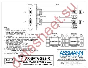 AK-SATA-SB2-R datasheet  
